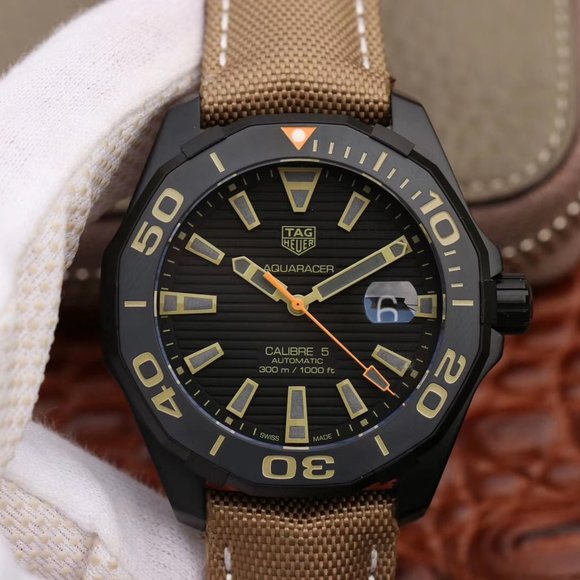 Tag Heuer Aquaracer 300 Calibre 5 Black Dial Watch for Men - WAY208C.FC6383 - Picture 10 of 16